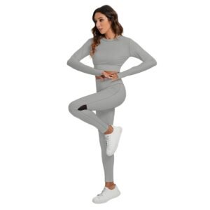 Sport Set With Backless Top And Leggings