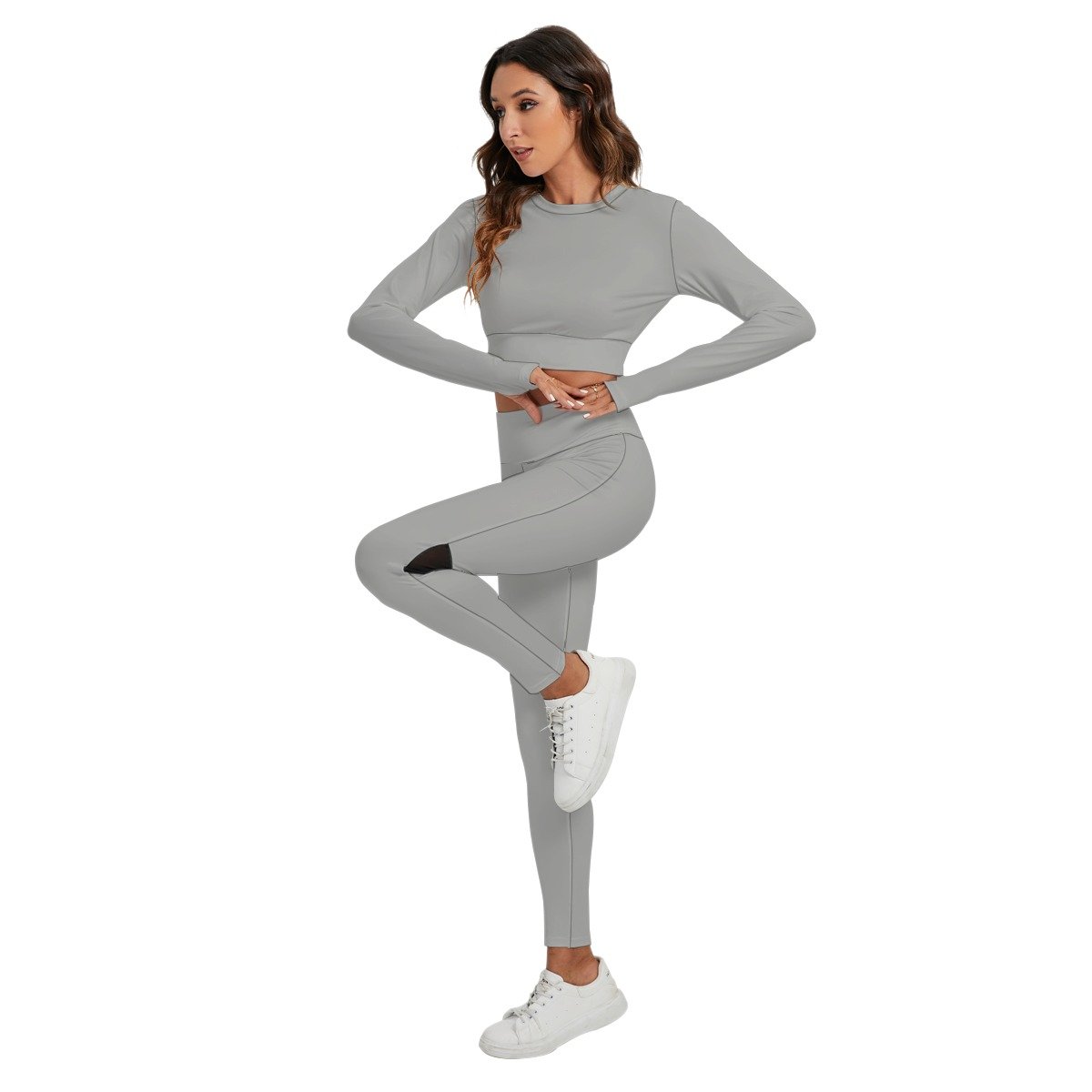 Sport Set With Backless Top And Leggings