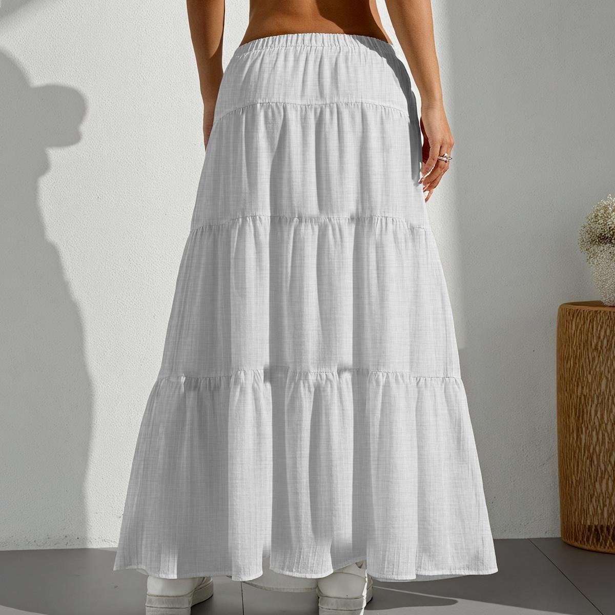 Pleated Long Skirt