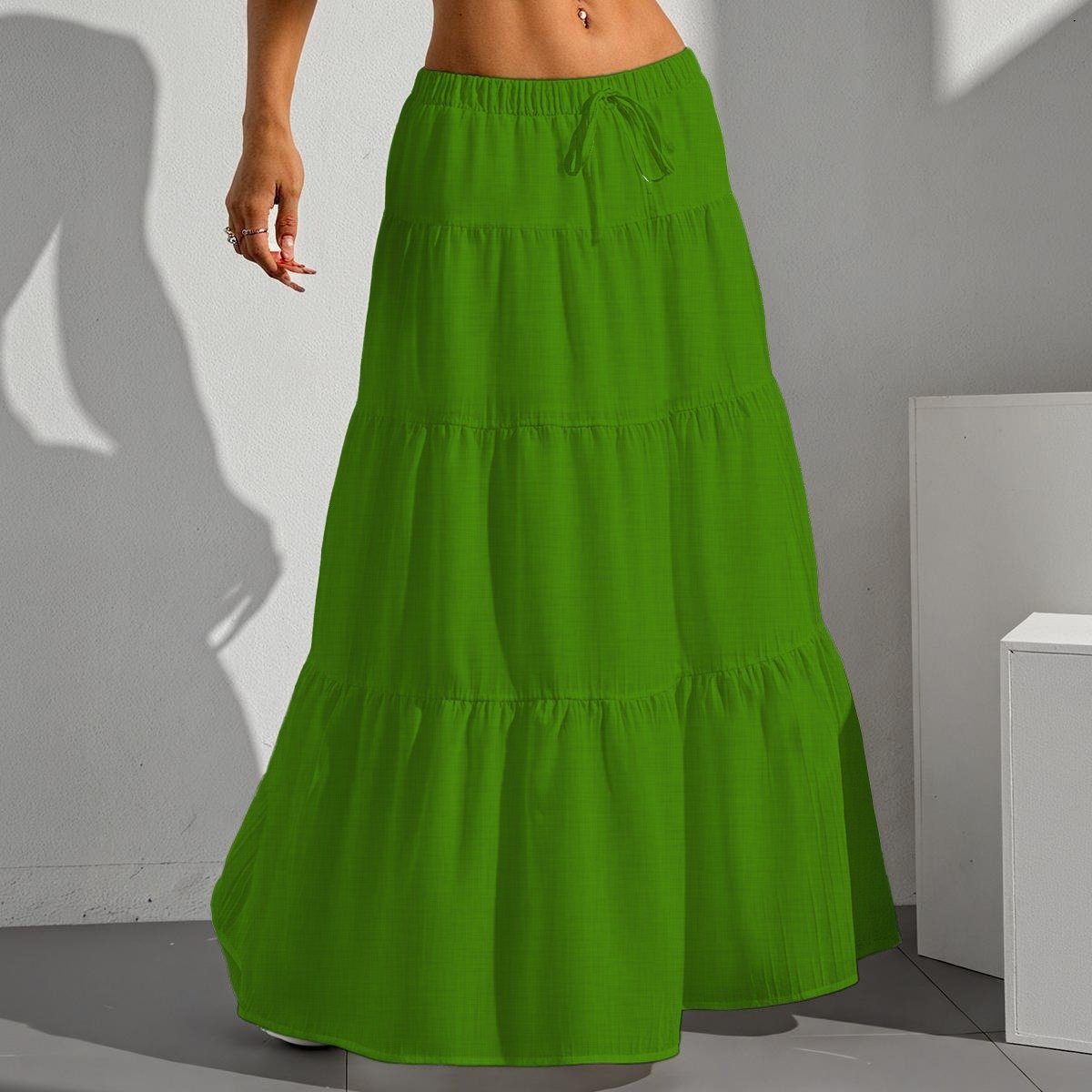 Pleated Long Skirt - Image 2