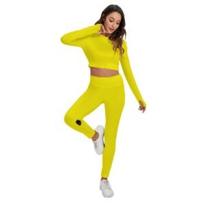 Sport Set With Backless Top And Leggings