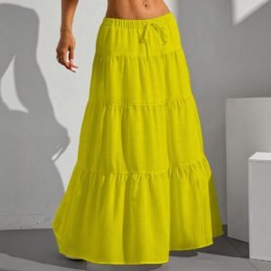 Pleated Long Skirt