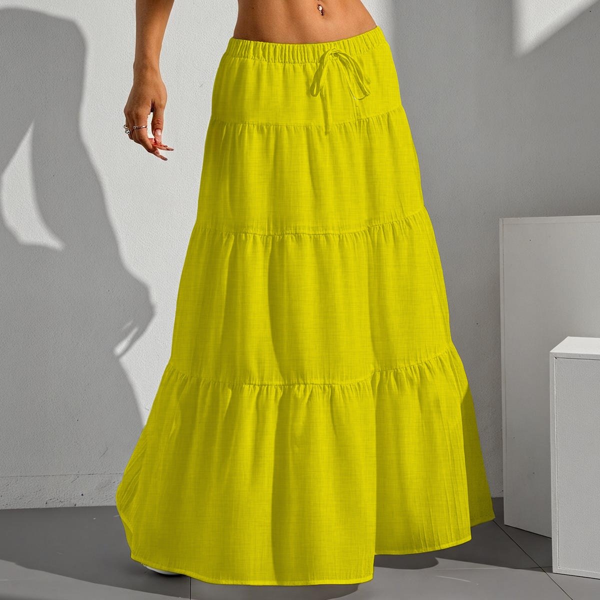 Pleated Long Skirt