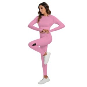 Sport Set With Backless Top And Leggings