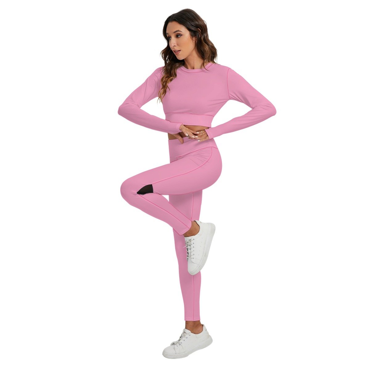 Sport Set With Backless Top And Leggings