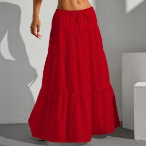 Pleated Long Skirt