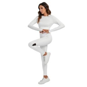 Sport Set With Backless Top And Leggings