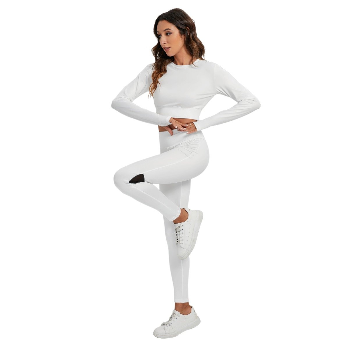 Sport Set With Backless Top And Leggings