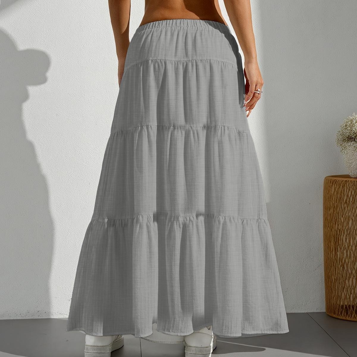 Pleated Long Skirt