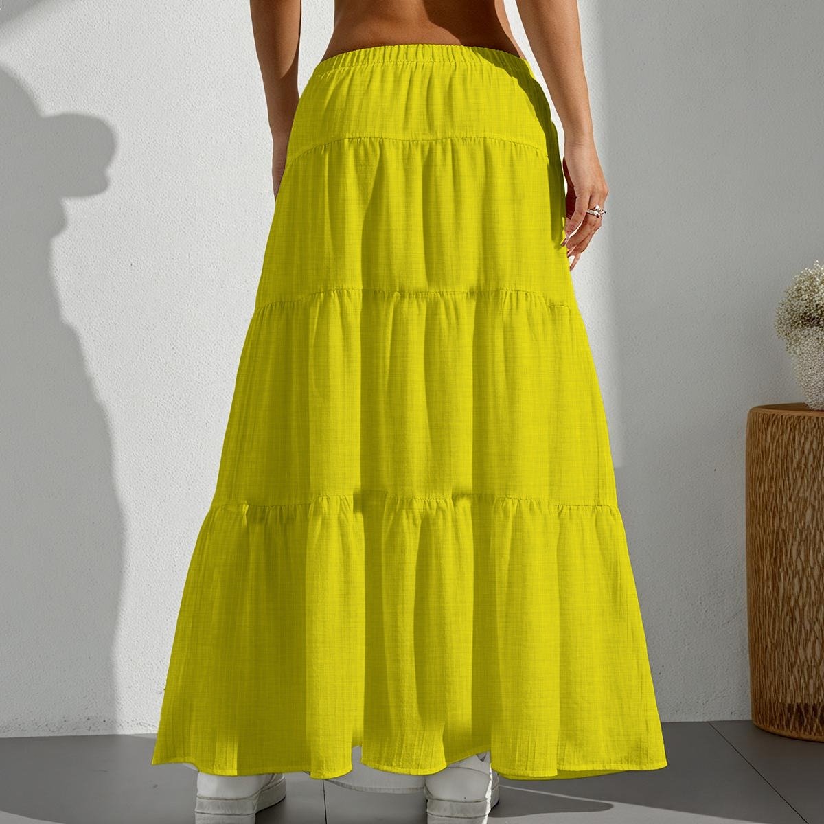 Pleated Long Skirt - Image 2