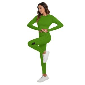 Sport Set With Backless Top And Leggings