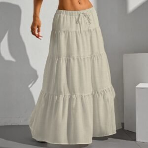 Pleated Long Skirt