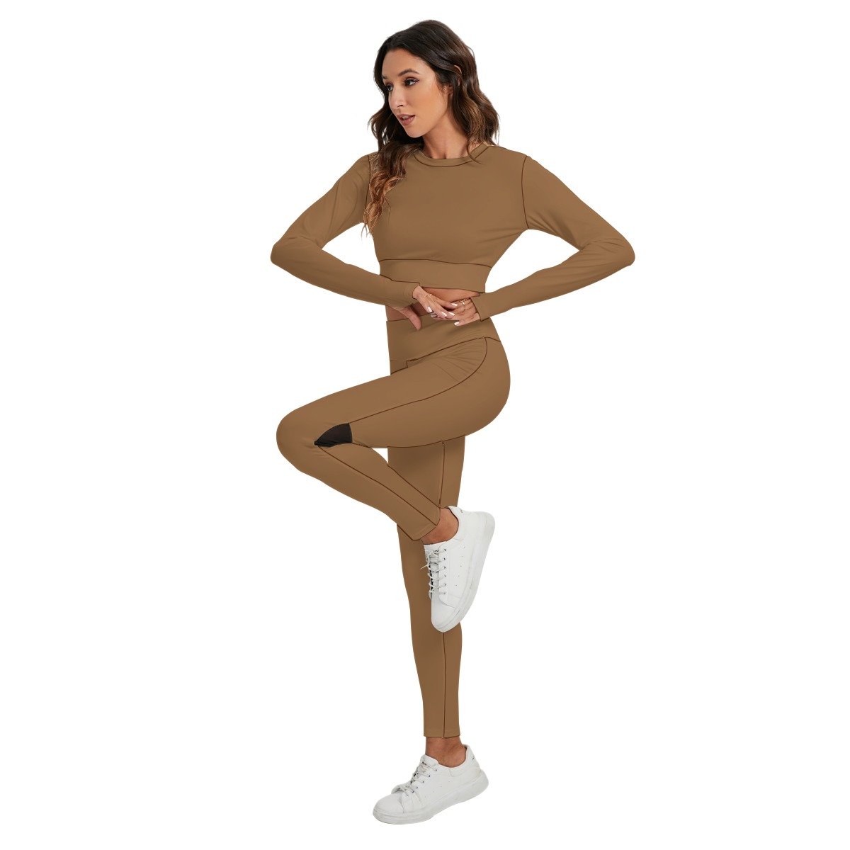 Sport Set With Backless Top And Leggings