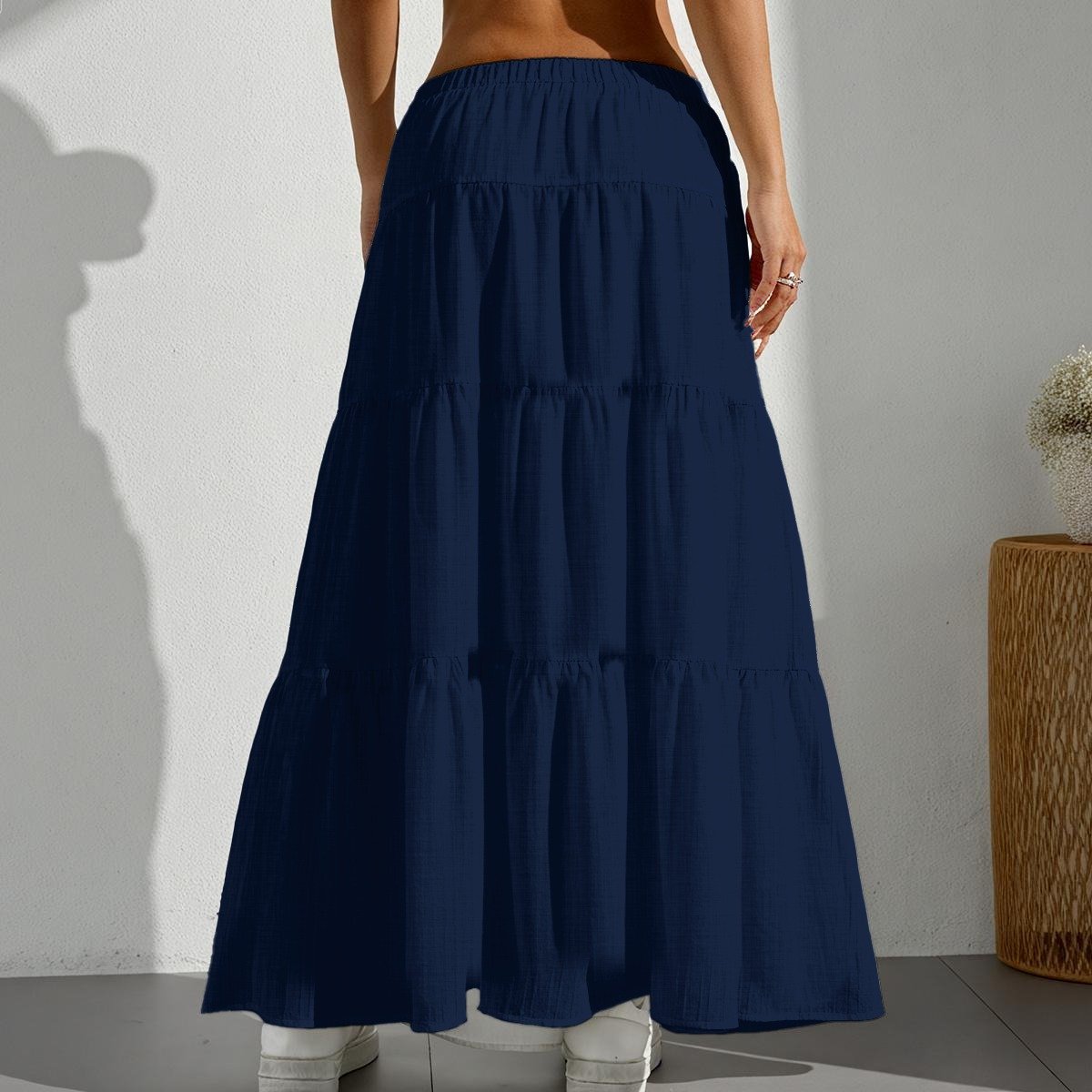 Pleated Long Skirt - Image 2
