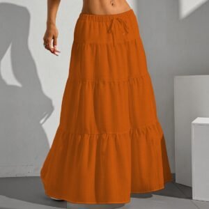 Pleated Long Skirt