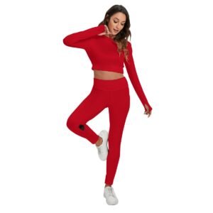 Sport Set With Backless Top And Leggings