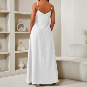 Elegant V-Neck Maxi Dress