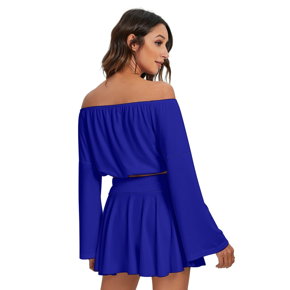 Off-shoulder Top And Skirt Set - Image 4