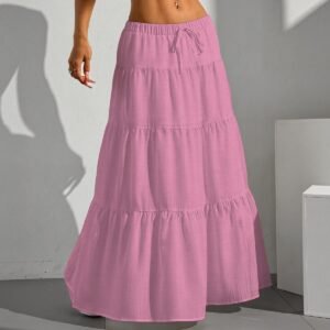 Pleated Long Skirt